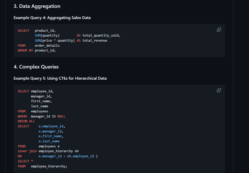 Advanced SQL Solutions