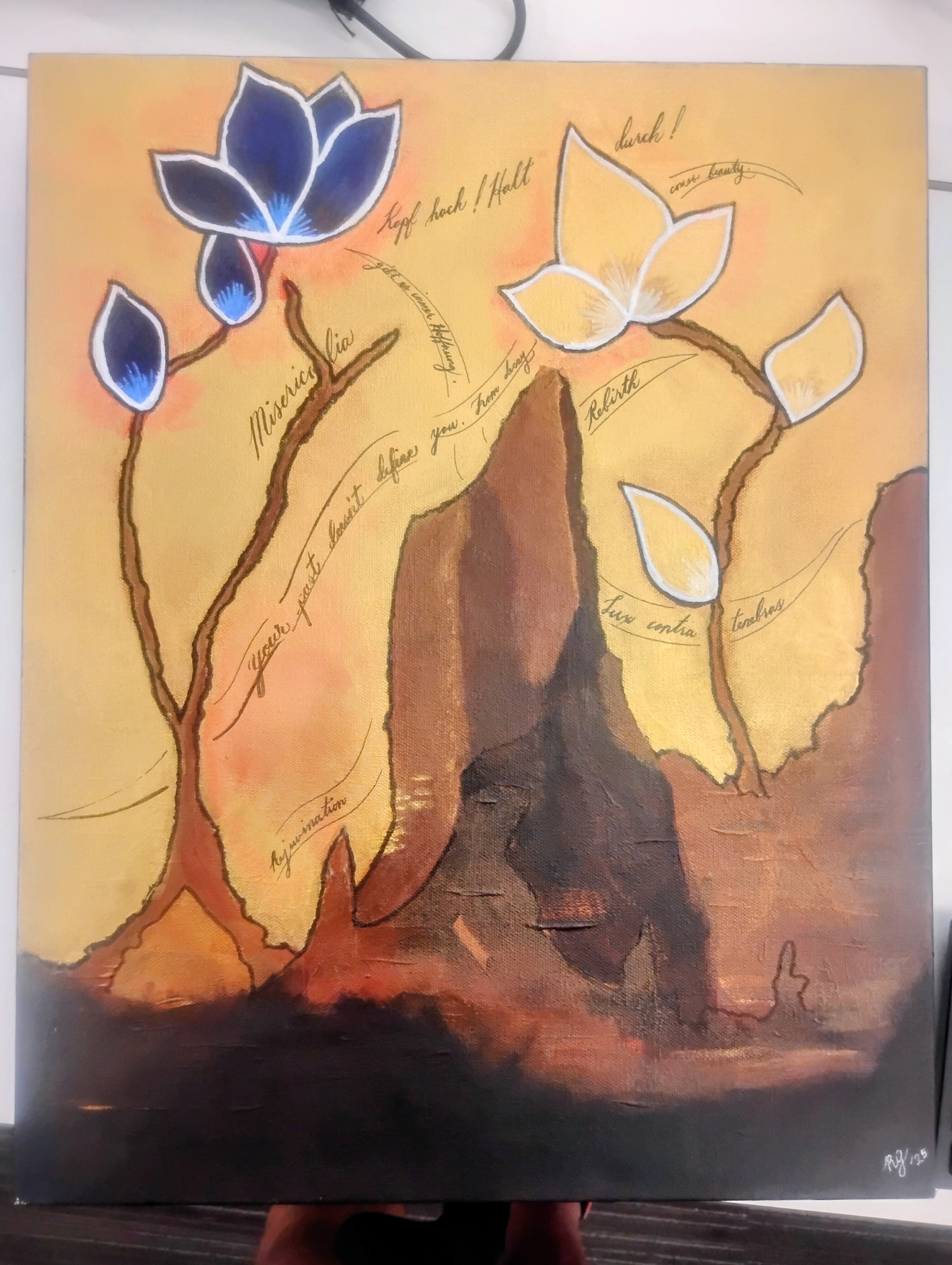 Magnolia Canticle No. 1 — acrylic on canvas by Robert Grantham